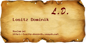 Lositz Dominik névjegykártya